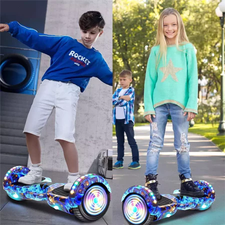 Hoverboard Overboard Infantil Skate Elétrico 6.5" Led Bluetooth caixa de som Bateria De Grande Capacidade