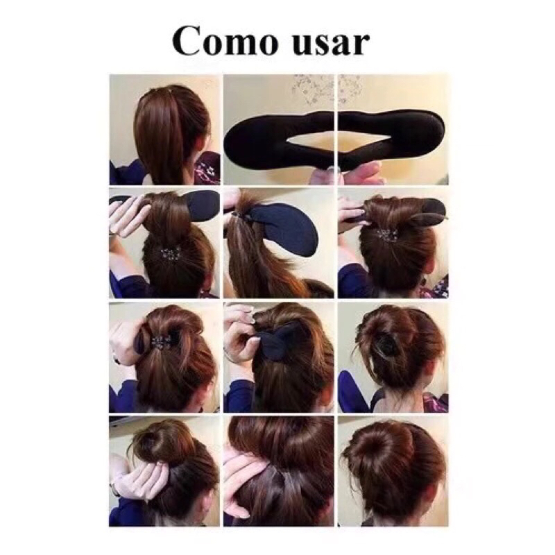 Acessório Para Fazer Coque Rápido Magic Bun Coque Rápido Cabelo ...