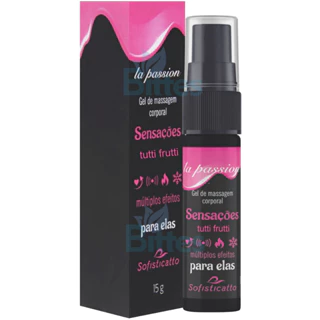 GEL DE MASSAGEM CORPORAL TUTTI FRUTTI SOFISTICATTO SENSAÇÕES PARA ELAS