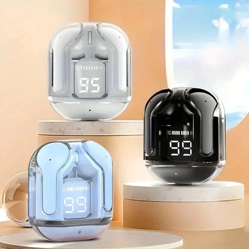 Fone De Ouvido Bluetooth 5.3 Sem Fio Com Microfone