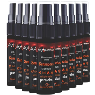 10 GEL PARA MASSAGEM CHOCOLATE SOFISTICATTO SENSAÇÕES SEXSHOP