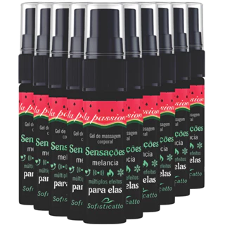 10 GEL DE MASSAGEM CORPORAL MELANCIA FRESH SOFISTICATTO SENSAÇÕES PARA ELAS