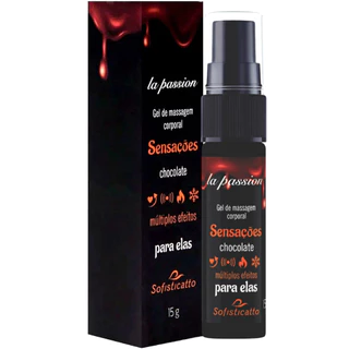 GEL PARA MASSAGEM CHOCOLATE SOFISTICATTO SENSAÇÕES SEXSHOP