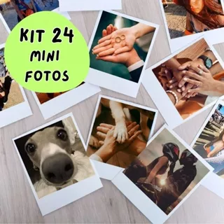 Mini Fotos Kit c/ 24 Fotos Retrô Personalizadas Presente 7x8 em Oferta na Shopee