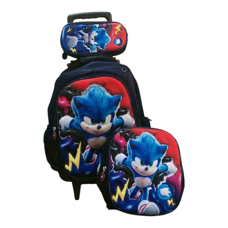 Kit Mochila Carrinho SONIC 3D | Shopee Brasil