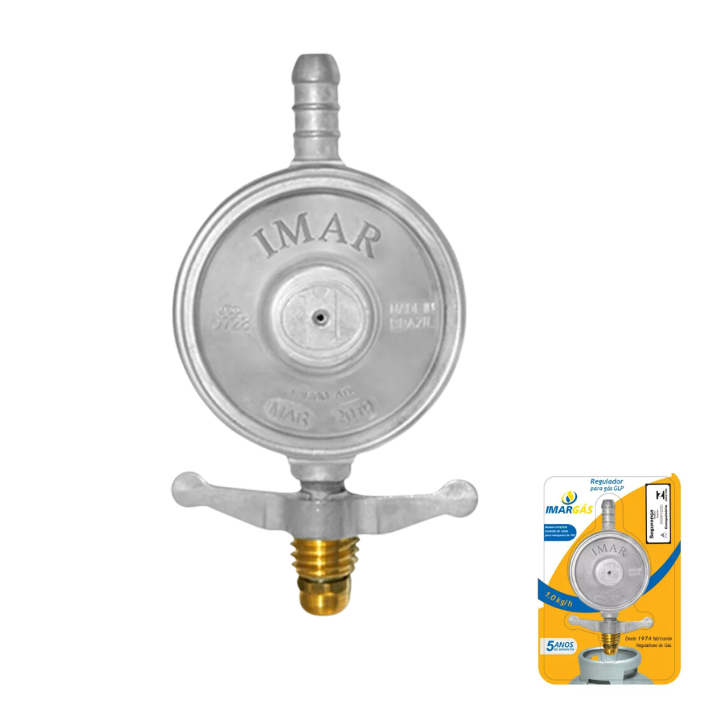 Registro Regulador Válvula Para Gás De Cozinha Botijão 13kg | Shopee Brasil