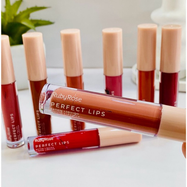 Batom Líquido soft mate Perfect Lips Ruby Rose linha Rosa | Shopee Brasil