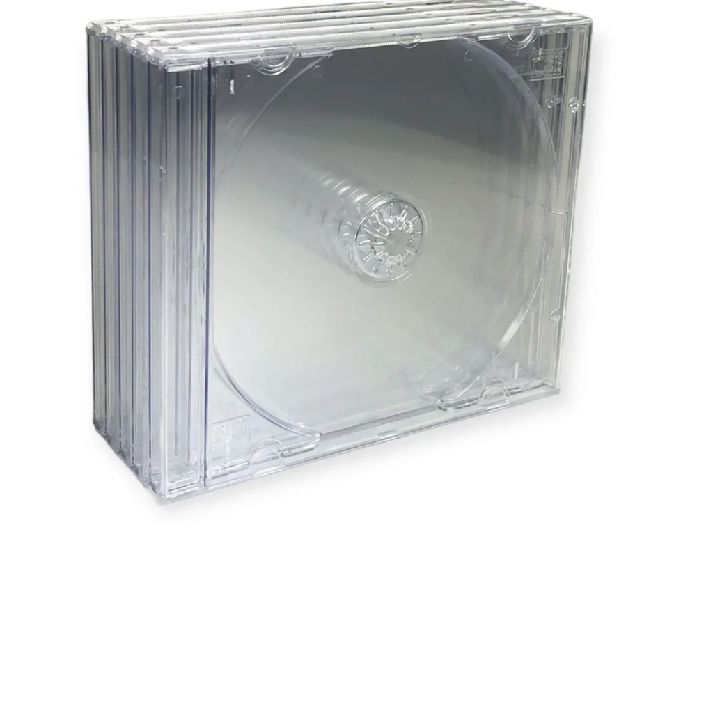 ESTOJO CDBOX PARA CD ACRILICO CRISTAL C/FUNDO CRISTAL PARA UM DISCO CD ...