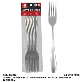 Kit 6 GARFO MESA GARBO 06 PECAS SQ