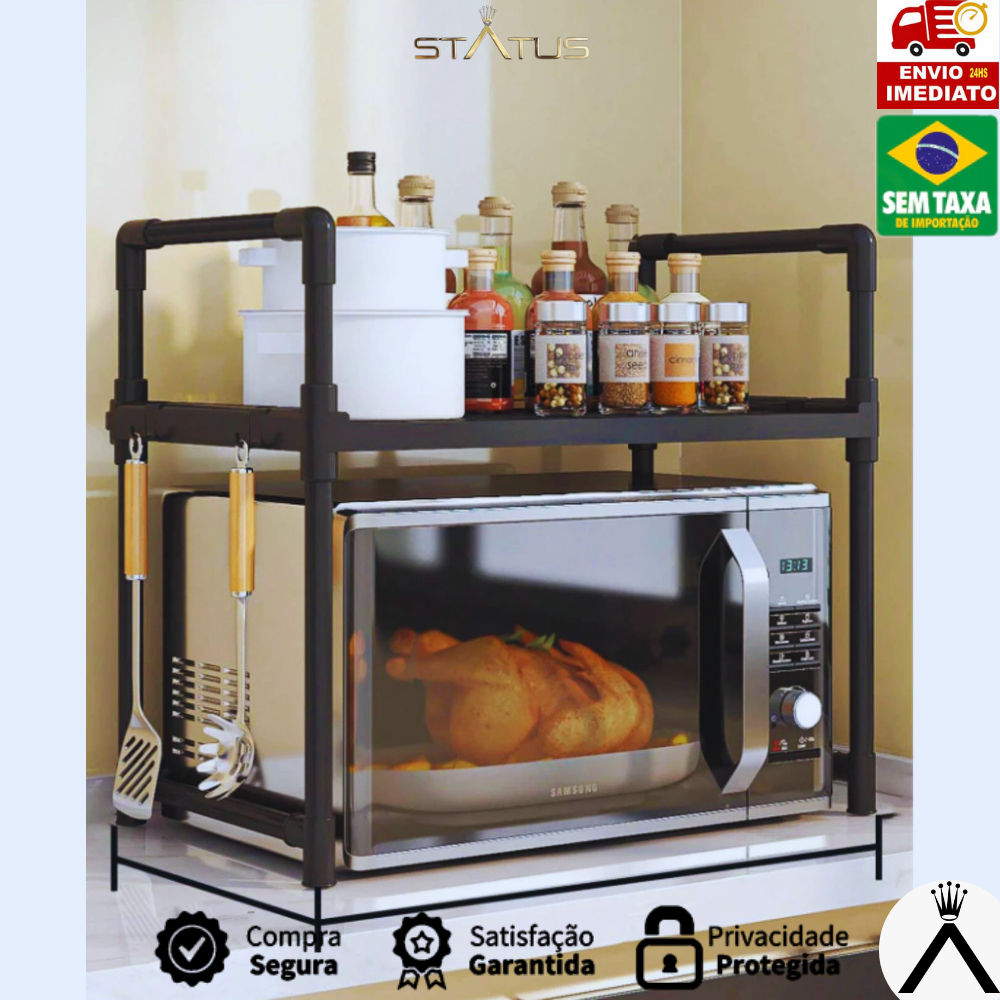 Rack Organizador de Cozinha Multifuncional Moderno Ideal para ...