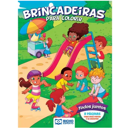 Caderno de Colorir / Pintar Infantil com Desenhos Educativos e ...