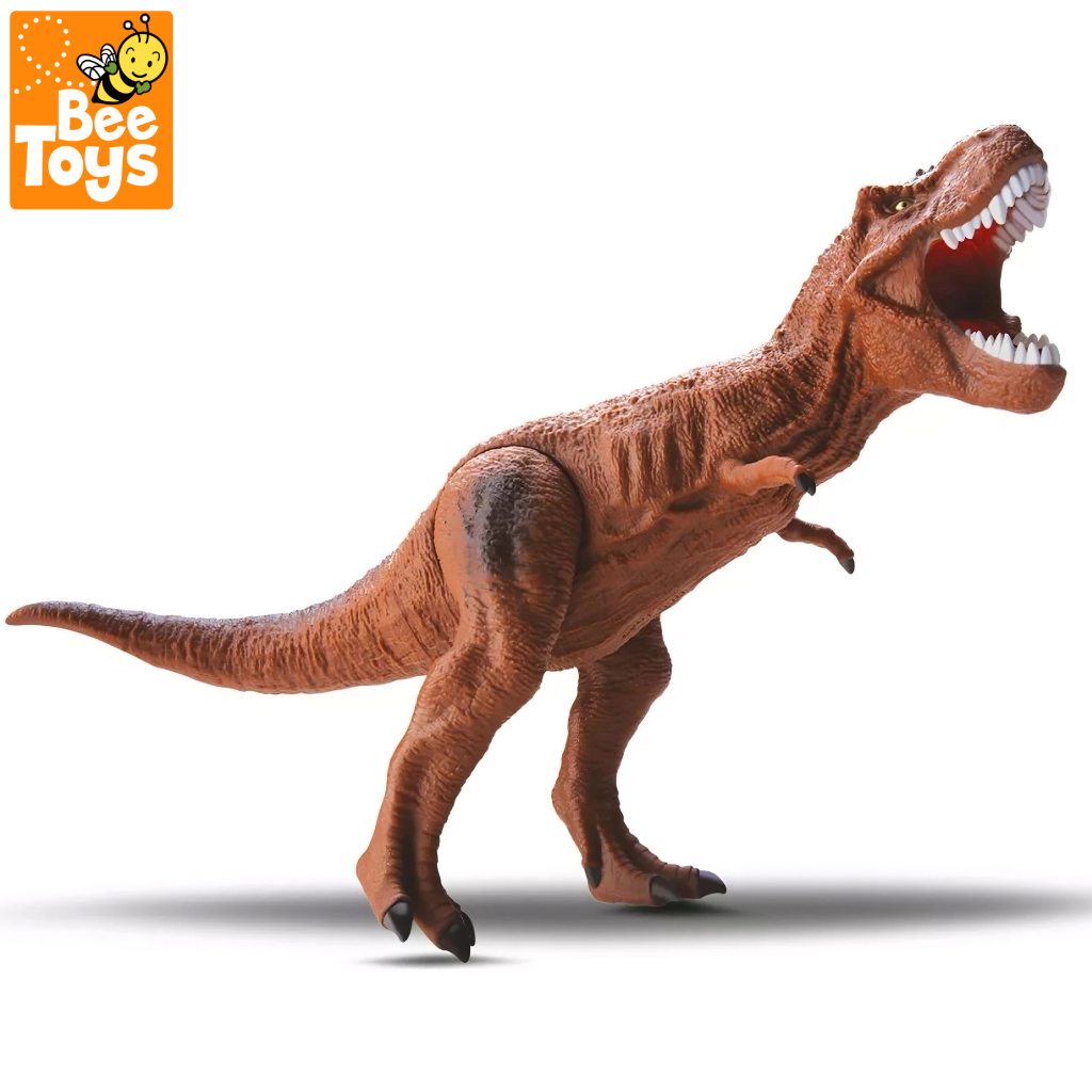 Dinossauro De Brinquedo Tiranossauro Rex T- Rex Vinil Macio Articulado ...