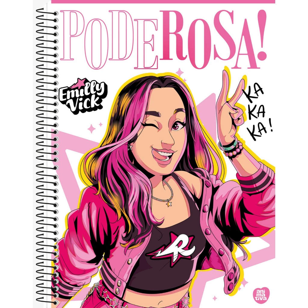 Caderno Emilly Vick 1 matéria 80 Folhas Lançamento Poderosa LIndo Novos ...