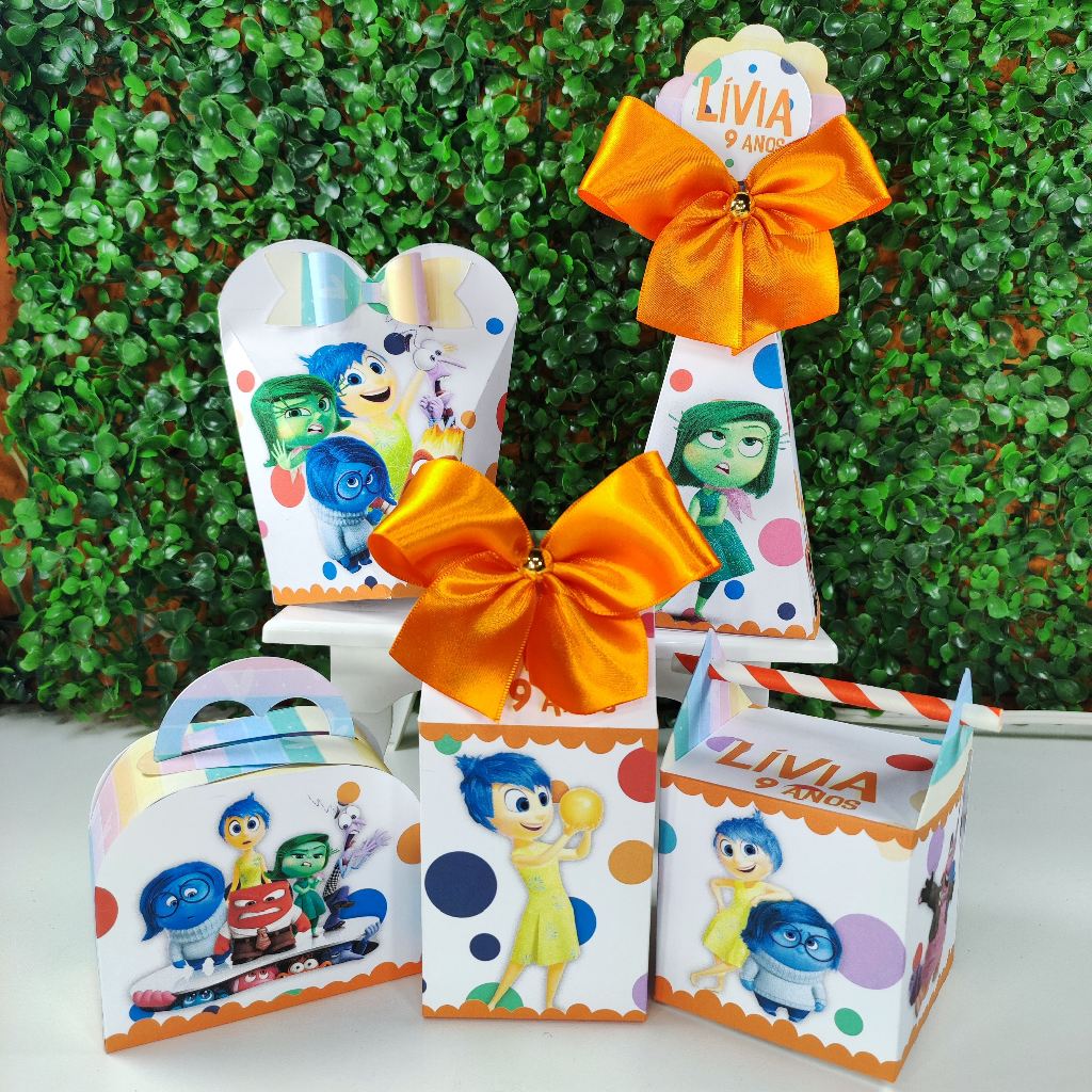 Caixinhas Personalizada Divertidamente Laranja Lembrancinha Kit Festa ...