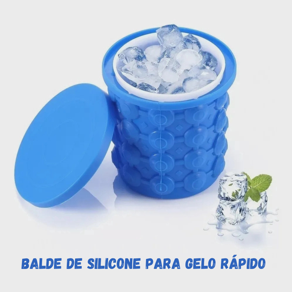 Balde de Gelo Silicone Térmico para Fazer Gelo Rápido | Shopee Brasil