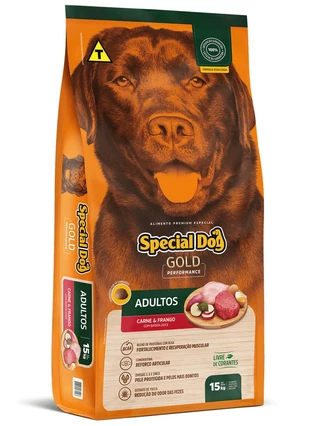 Ração Special Dog Gold Premium Especial Frango e Carne para Cães Adultos