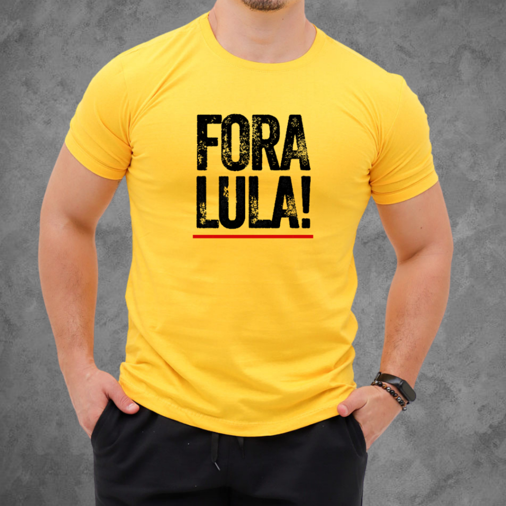 Camiseta Fora Lula 100% Algodão Bolsonaro