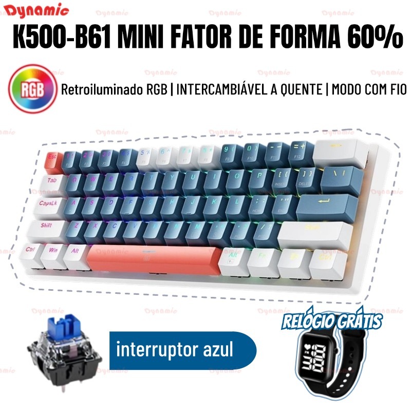Cor Teclado Mecânico Cor Teclado Mecânico Cor Teclado Mecânico Cor ...