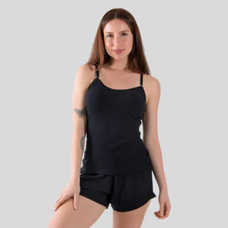 Baby Doll Ribana Rendado Alcinha Ajustável em Oferta na Shopee