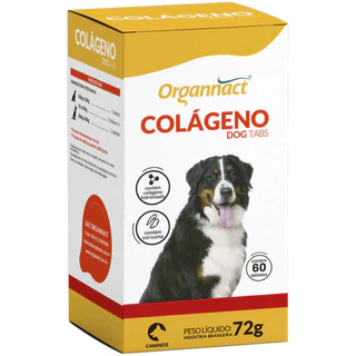 Colágeno Dog Tabs 72g 60 Tabletes - Organnact