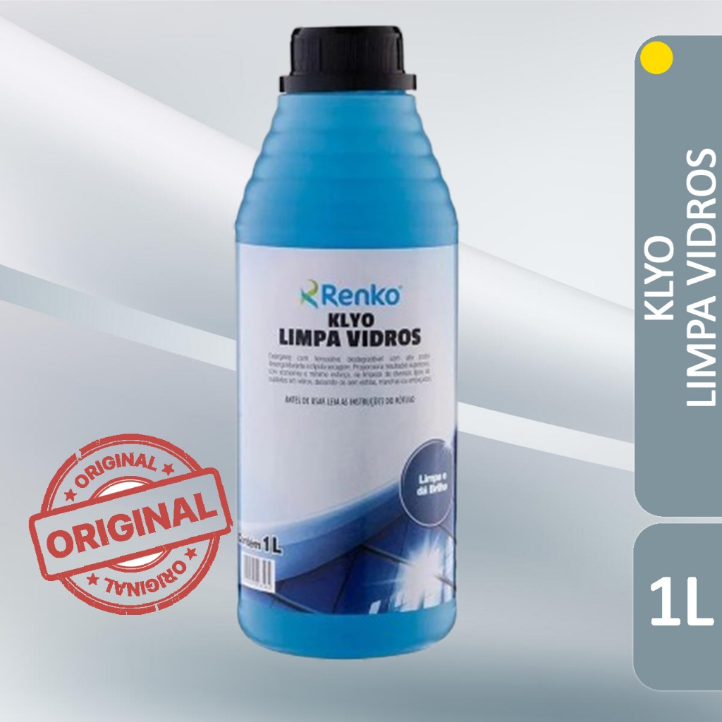 Klyo Limpa Vidros Profissional 1L - Renko - Brilho Sem Manchas em ...