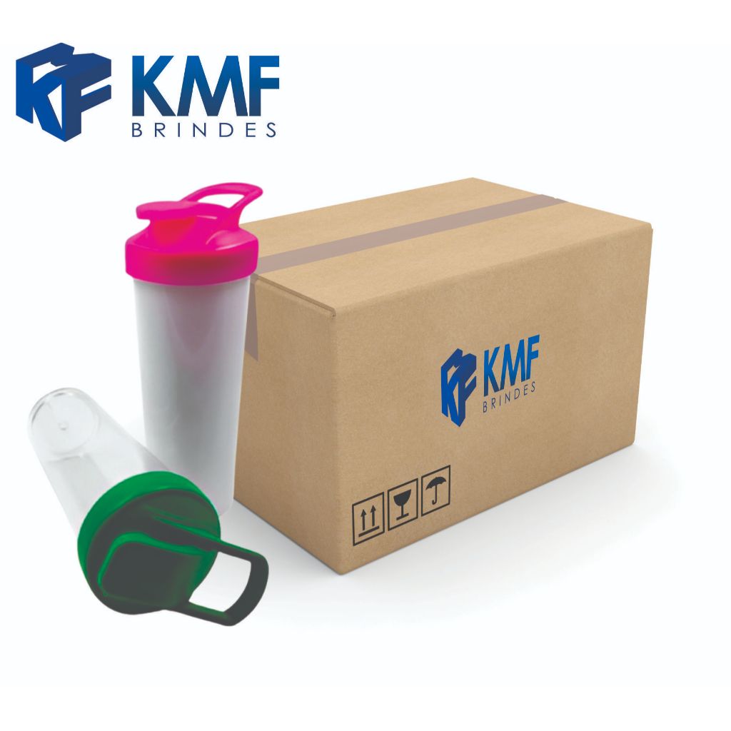Kit 10 Garrafas Acqua Bio Eco Flip para Academia, Eventos, Brindes Corporativos Coqueteleira Squeeze