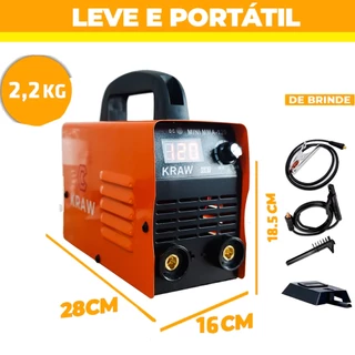 Maquina De Solda Inversora Portátil Mini Mma 220volts - Usk Painel Digital