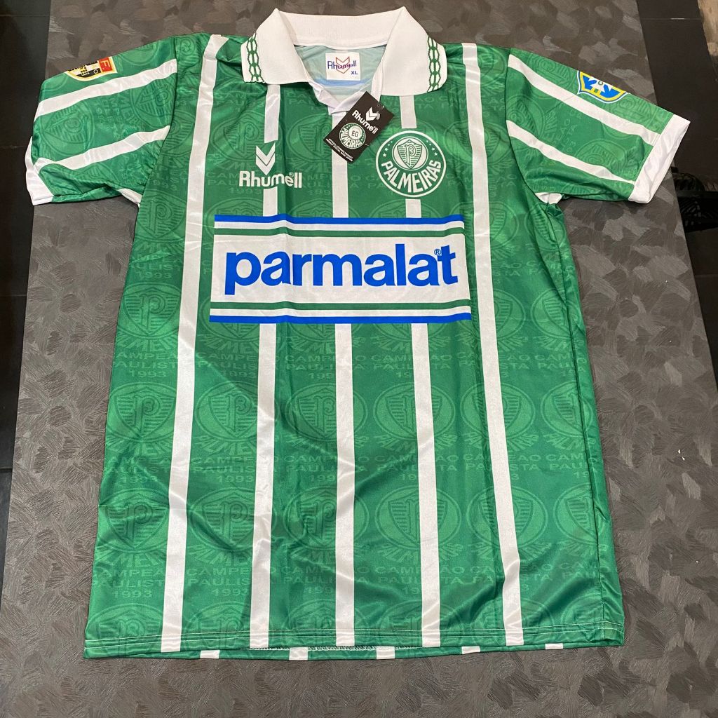 Maillot Vintage Palmeiras 1999-2000 Rhummel Nunes #7 Parmalat - Taille L - Neuf Avec étiquettes