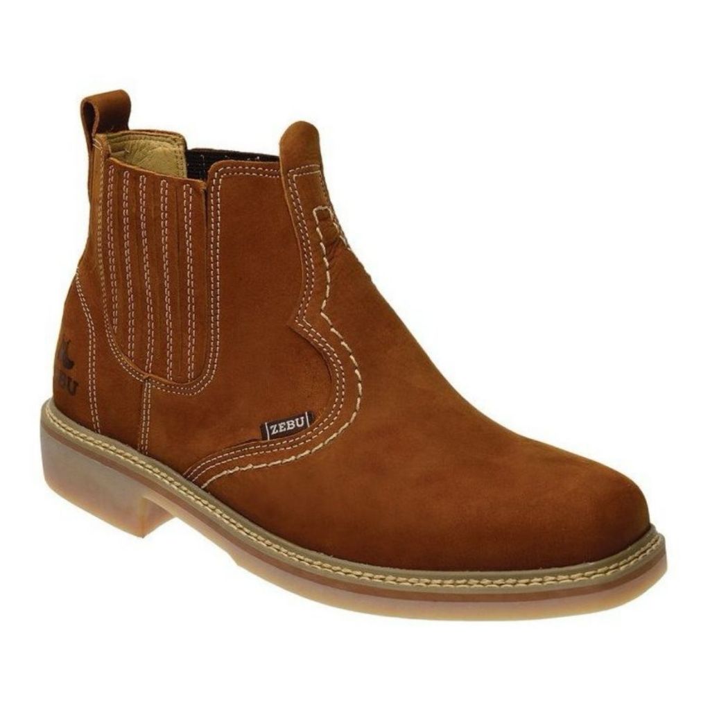 Botina Masculina Zebu Original Nobuck Castor | Shopee Brasil