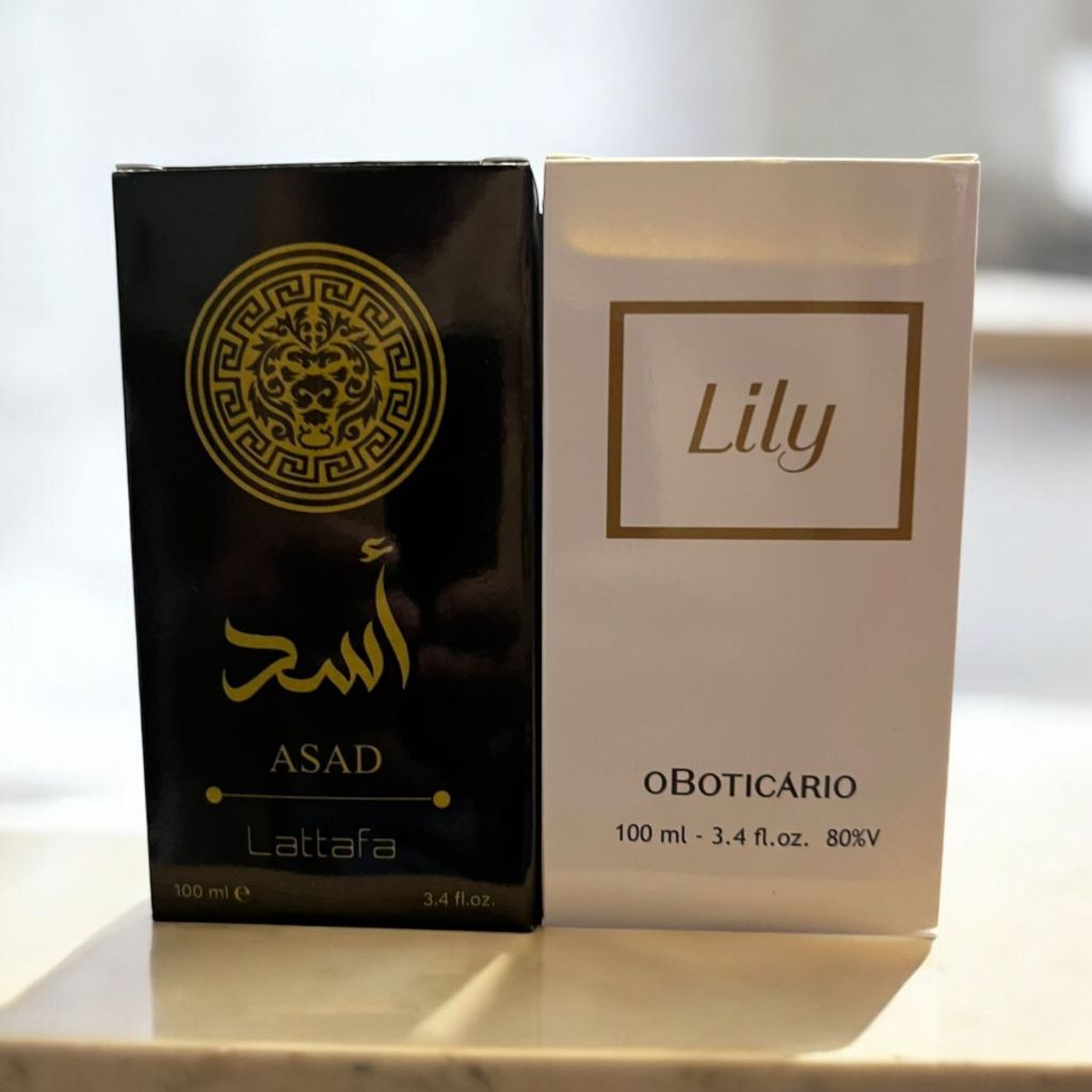 Kit 2 perfumes masculino e feminino Asad Lattafa e Lily 100 ml cada ...