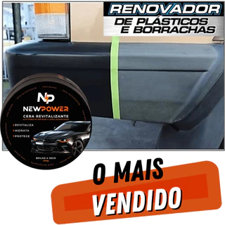 Cera Revitalizante para Plástico, couro, para-choque, vinil + Espuma de Aplicação Envio rápido