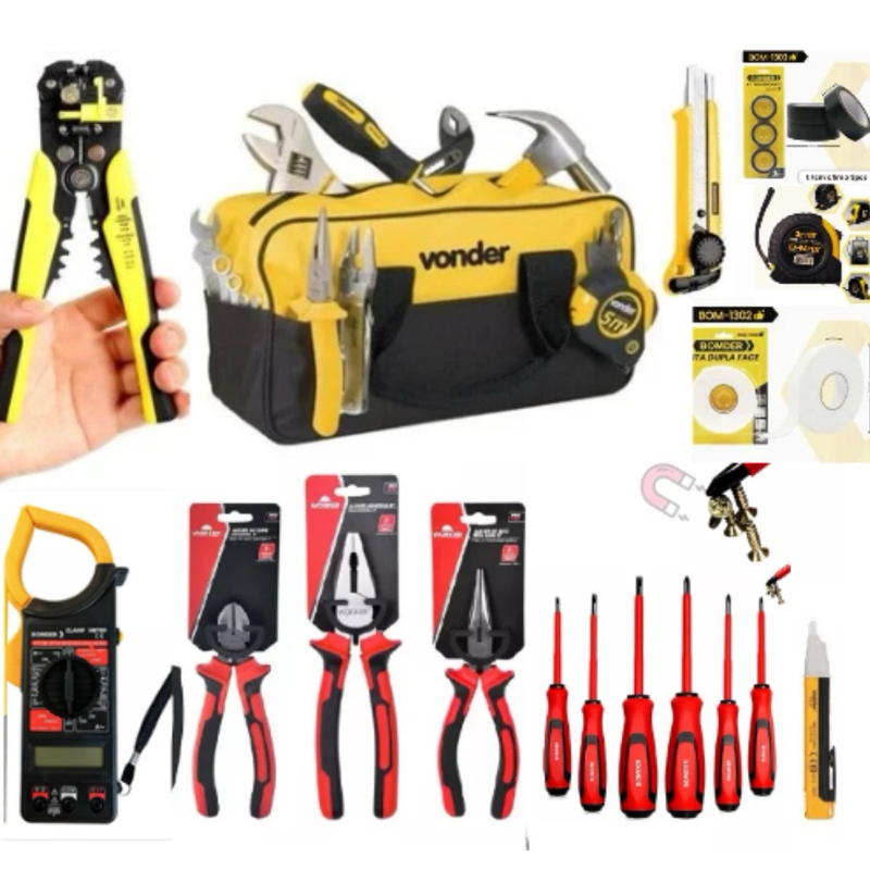Kit Ferramentas Do Eletricista 1000v Profissional 16pçs | Shopee Brasil