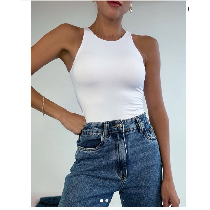 Body Zara Body feminino Suplex Body Regata | Shopee Brasil