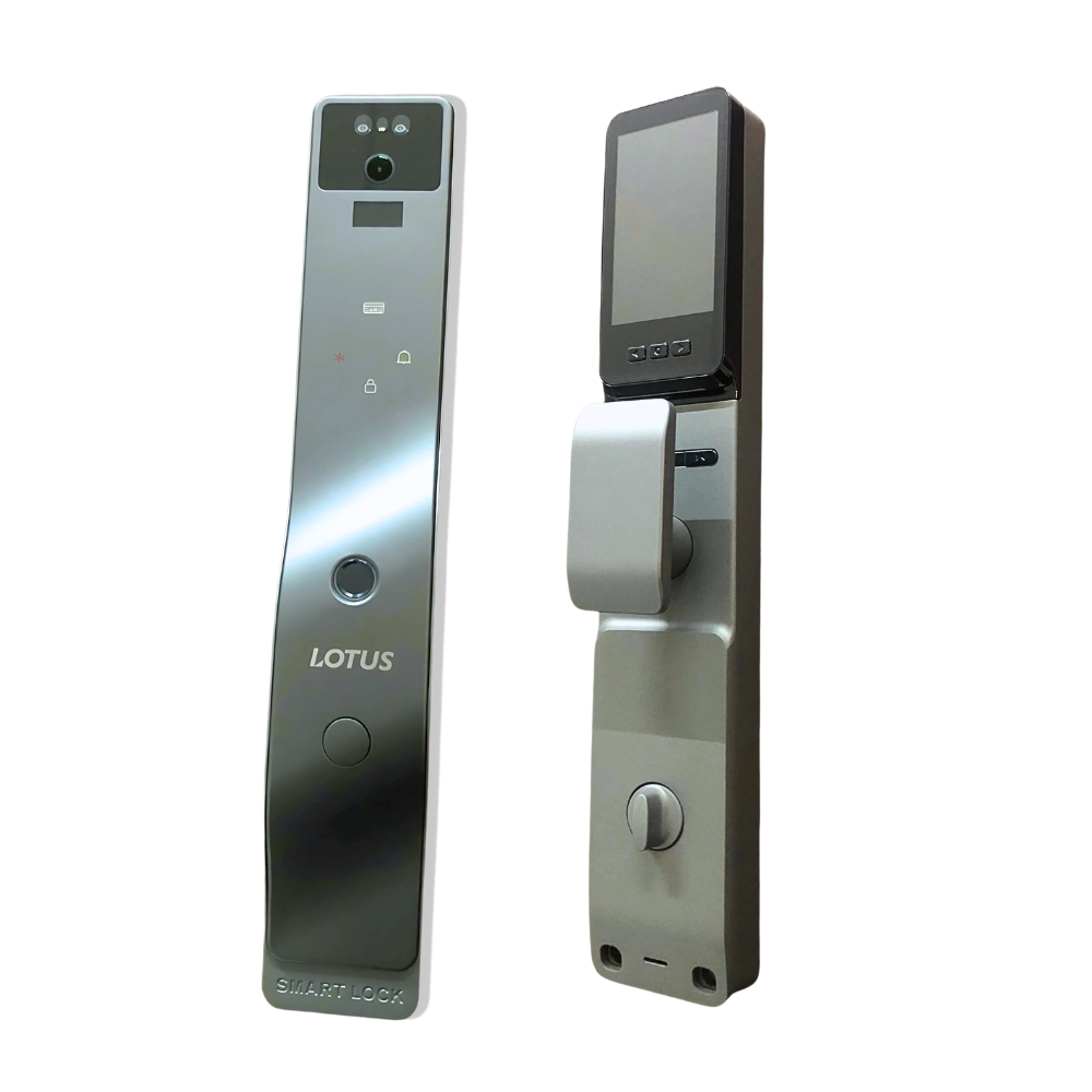 Fechadura Wifi Com Id Facial E Chat 420x77mm Lotus | Shopee Brasil
