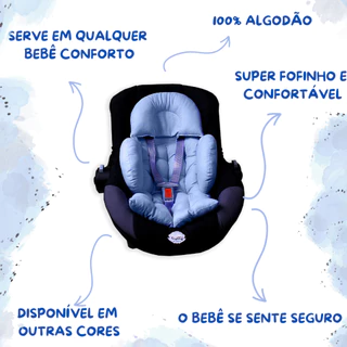 Colchonete Redutor Almofada para Bebê Conforto Apoio de Corpo Acolchoado Macio 100% Algodão em Oferta na Shopee