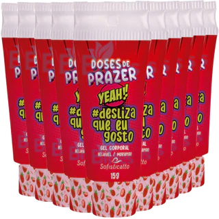 10 GEL CORPORAL DESLIZA QUE EU GOSTO SOFISTICATTO MORANGO SEXSHOP