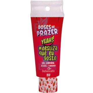 GEL CORPORAL DESLIZA QUE EU GOSTO SOFISTICATTO MORANGO SEXSHOP