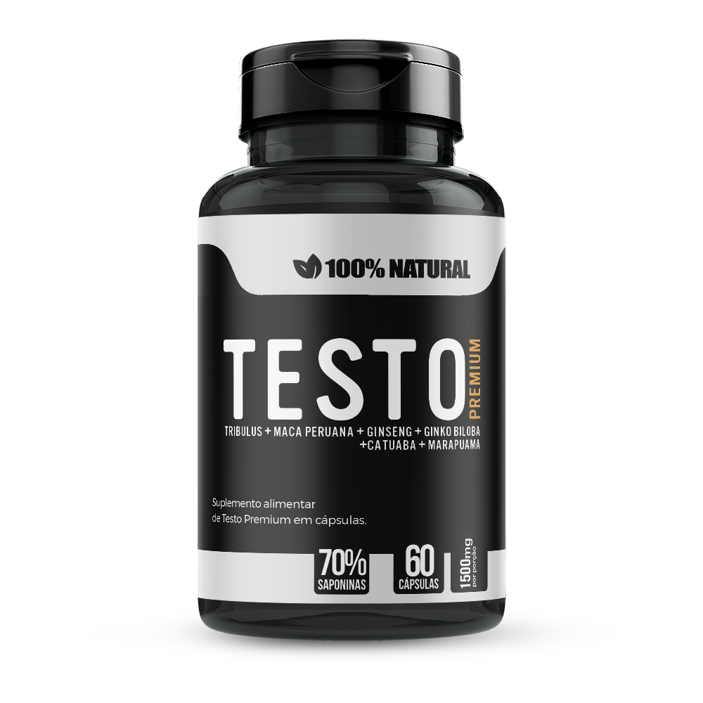 Suplemento Test Premium 60 cáps. 500mg 100% Natural | Shopee Brasil
