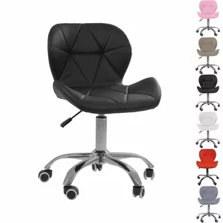 Cadeira Office Eiffel Slim Com Base Giratória E Ajustável