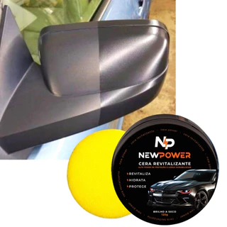 Cera Revitalizante para Plástico, couro, para-choque, vinil + Espuma de Aplicação Inclusa em Oferta na Shopee