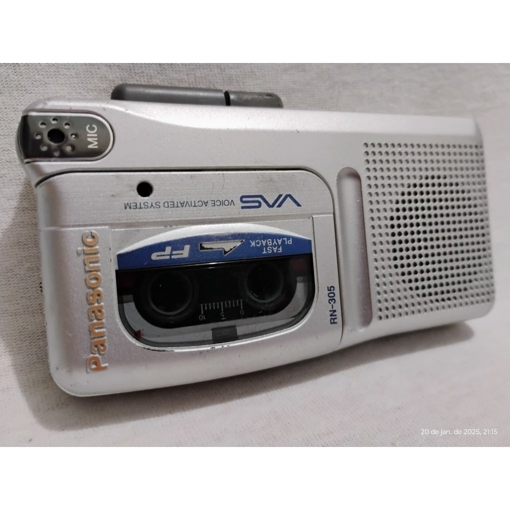 MINI GRAVADOR PORTÁTIL PANASONIC - SVA - RN- 305--- FUNCIONANDO ...