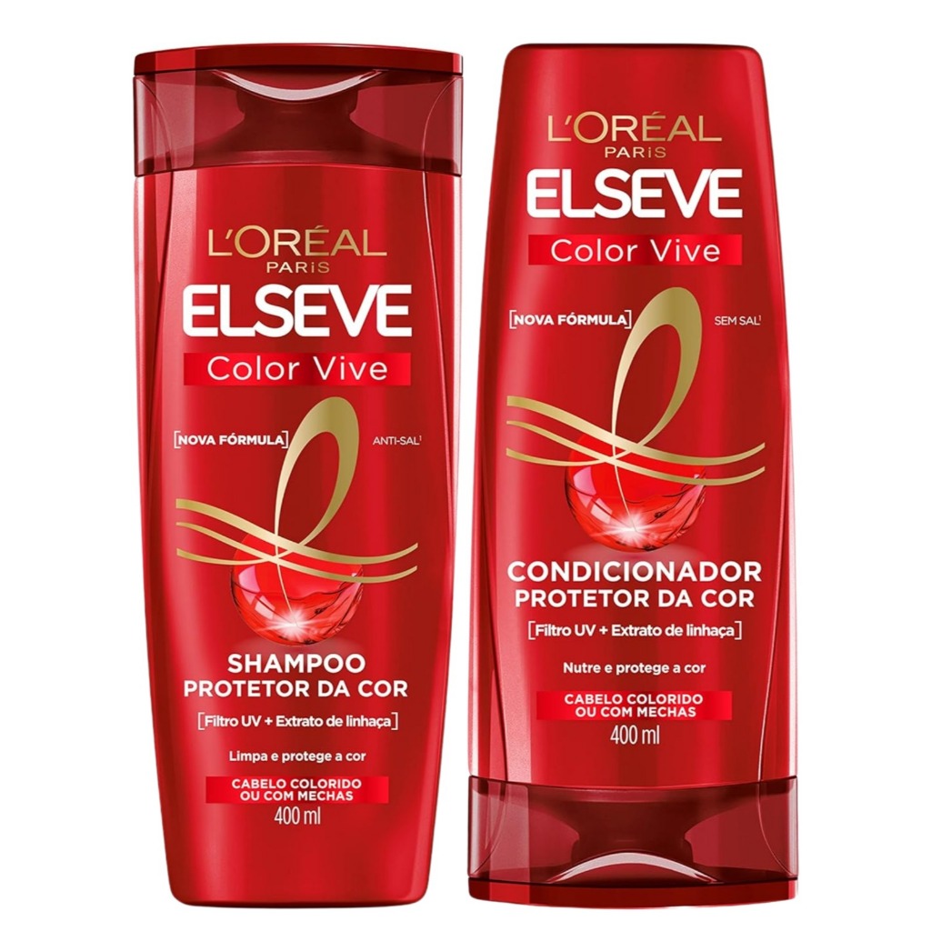 Kit Elseve Colorvive Shampoo + Condicionador 400ml - Envio imediato