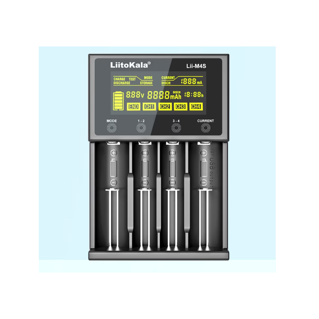 LiitoKala-Carregador e testador de Bateria de Lítio Lii-M4S