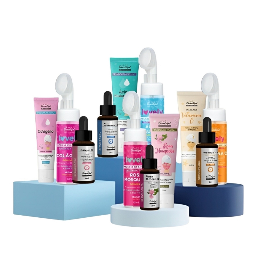 Kit Face Beautiful Skin Care e Cuidados Elimina Impurezas e