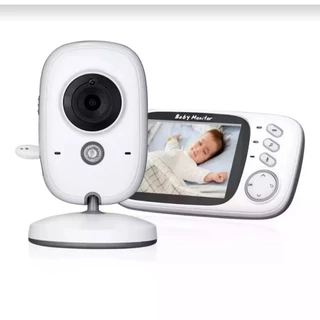 Baba Eletrônica VB603 Com Monitor Visão Noturna, Câmera c/ Audio Sensor de Temperatura em Oferta na Shopee