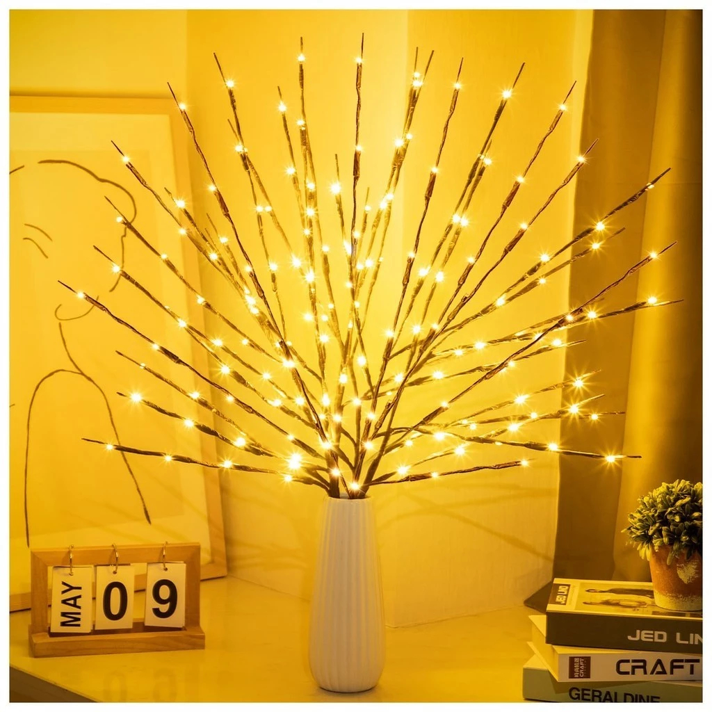 20LED Luzes De Galhos De Árvore Simulada Luminária Criativa Para Quarto Nórdico Arranjos de Presente
