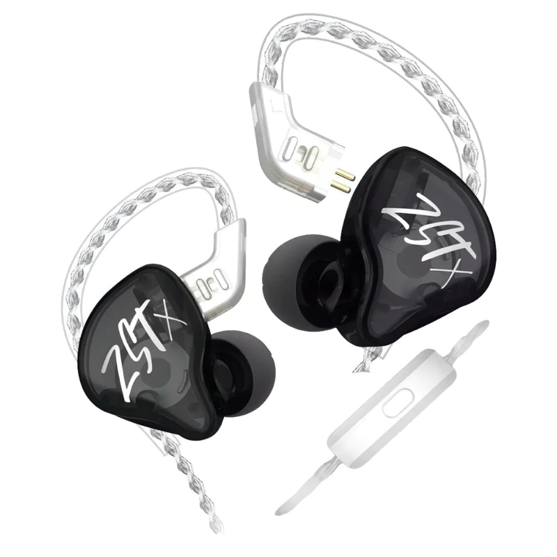 Fone De Ouvido Gamer Sem Fio Kz Zst X With Mic Preto envio imediato