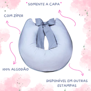 Capa De Almofada Amamentação Com Laço 100% Algodão em Oferta na Shopee