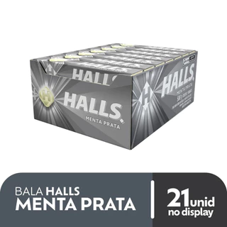 Drops Halls Prata 21un Mdlz Menta Prata