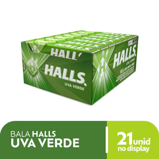 Drops Halls 21un Mdlz Uva Verde